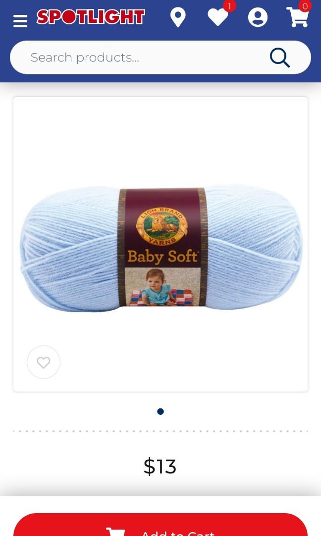 Lion Brand Baby Soft Yarn