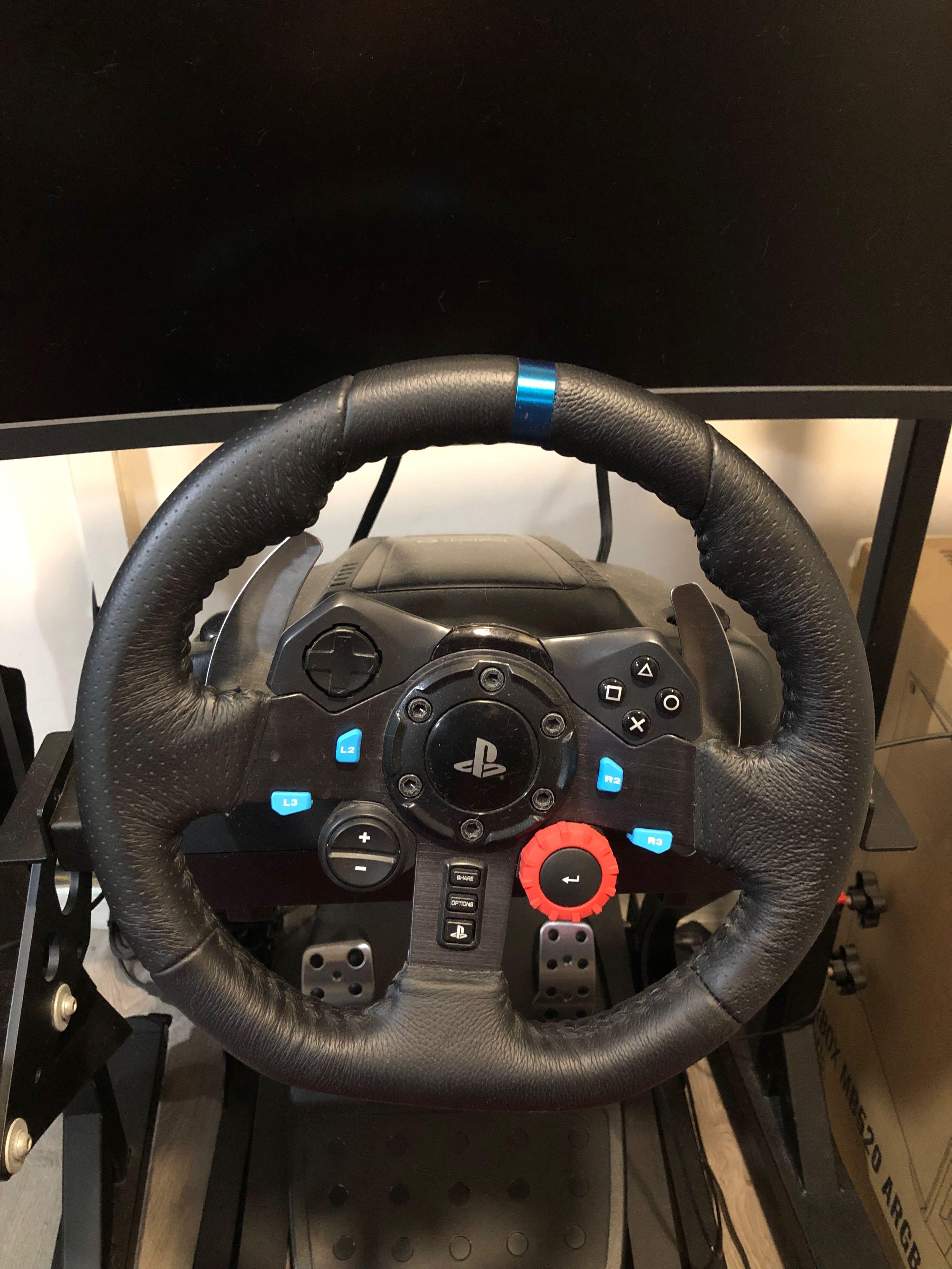 Logitech G29 racing wheel with manual shifter, Video Gaming, Gaming ...