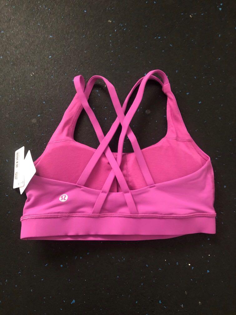 Lululemon Energy Bra in Plum size 4 (Category: Activewear) located in Marikina City. Submitted by cbelee (Listing ID 1170508865, Image 2). Description: Energy bra new, never worn bought from the US, Lululemon store. SIZE 4. RFS: I was delivered the wrong size. Buyer pays for shipping via LBC. May ship nationwide or in MM. Shipping sched: every Friday afternoon.