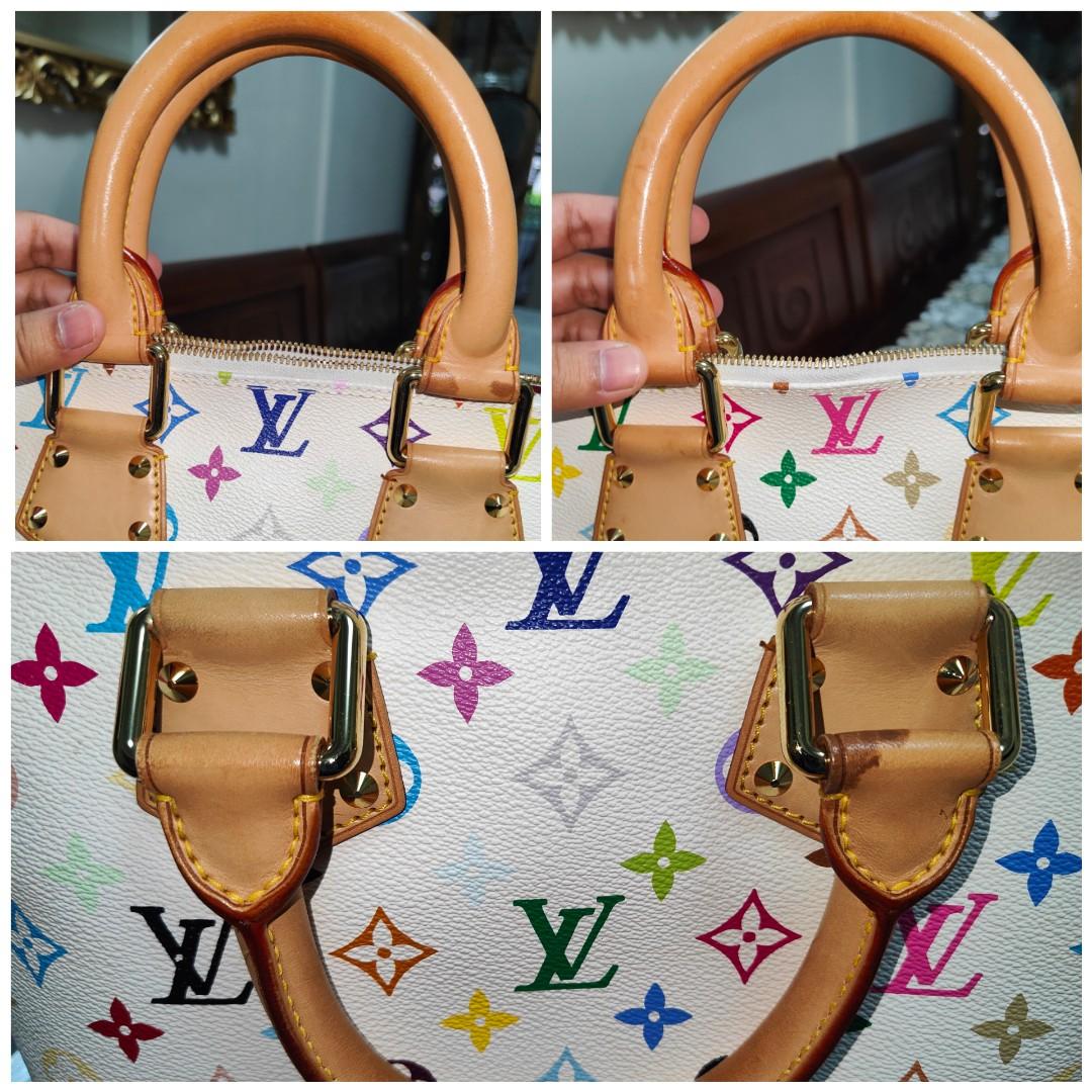 Louis Vuitton White Multicolor Monogram Blanc Alma PM 1LV712