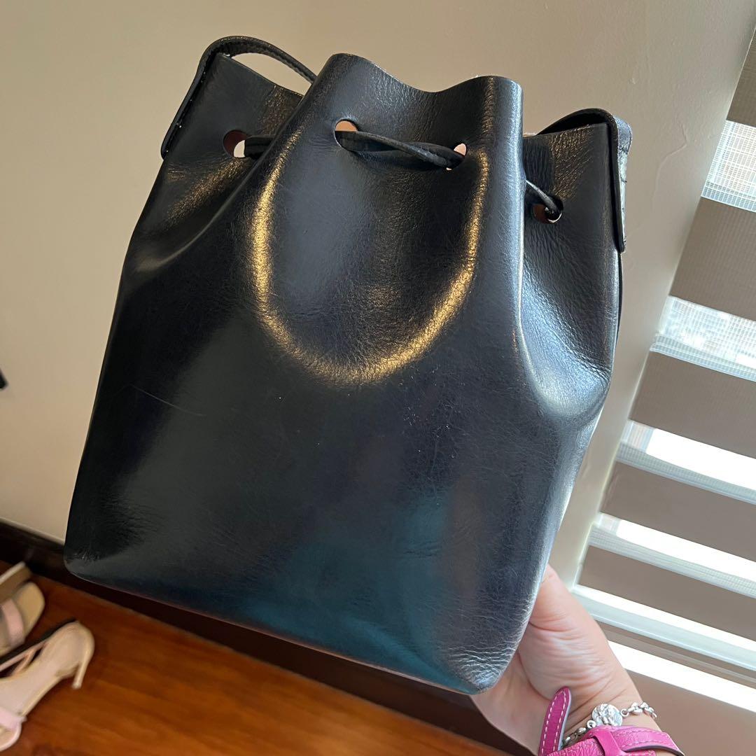 Mansur Gavriel Mini Bucket Bag (Category: Luxury Bags & Wallets) located in Muntinlupa City. Submitted by trendsoldier (Listing ID 1170518213, Image 3). Description: Mansur Gavriel Bucket Bag With flaws hence the price Pen marks inside (haven’t tried Kurin) And the top lining has some peeling already See pics for mote details.