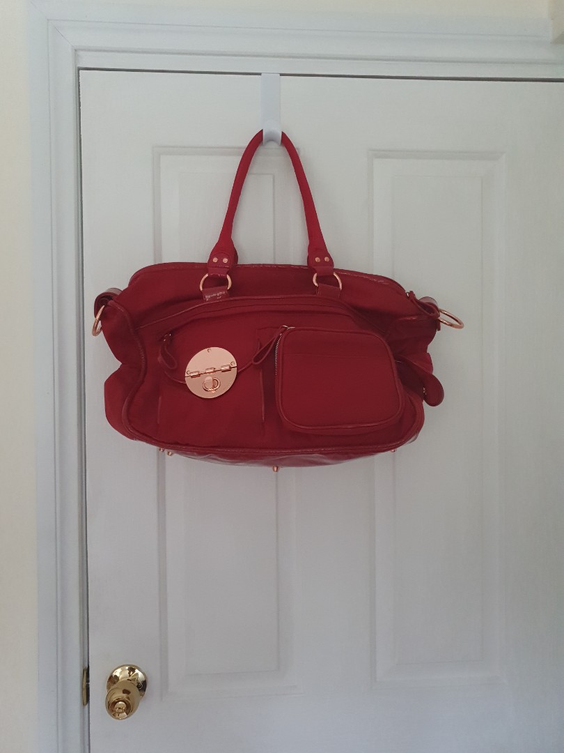 MIMCO MARS RED NAPPY BAG PREOWNED CONDITIONS Babies Kids Prams