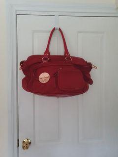 MIMCO MARS RED NAPPY BAG  PREOWNED CONDITIONS
