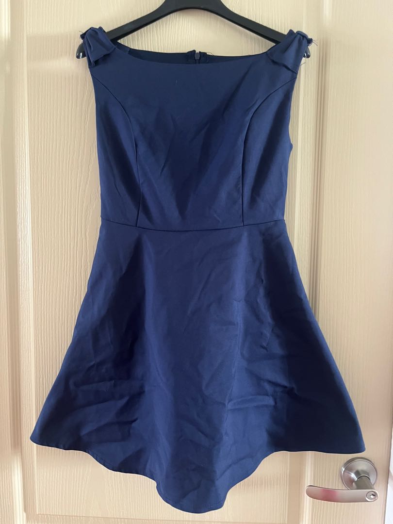 Navy Blue Dress Women S Fashion Dresses And Sets Dresses On Carousell