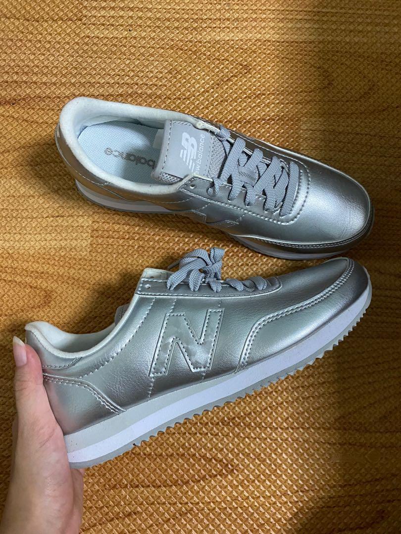 New balance silver trainers top