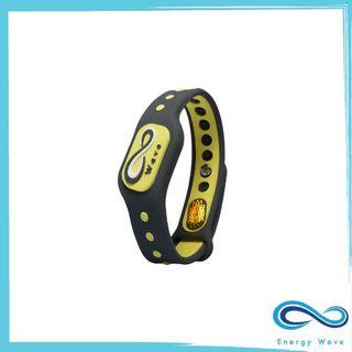 NEW-Authentic Energy Wave Energy Vital Wristband – Yellow & White
