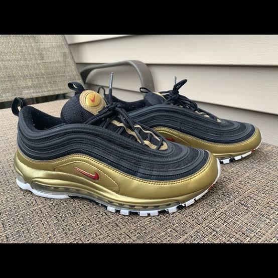 Nike 97 gold black clearance
