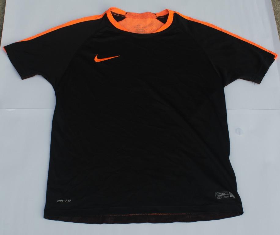 Nike black online and orange shirt