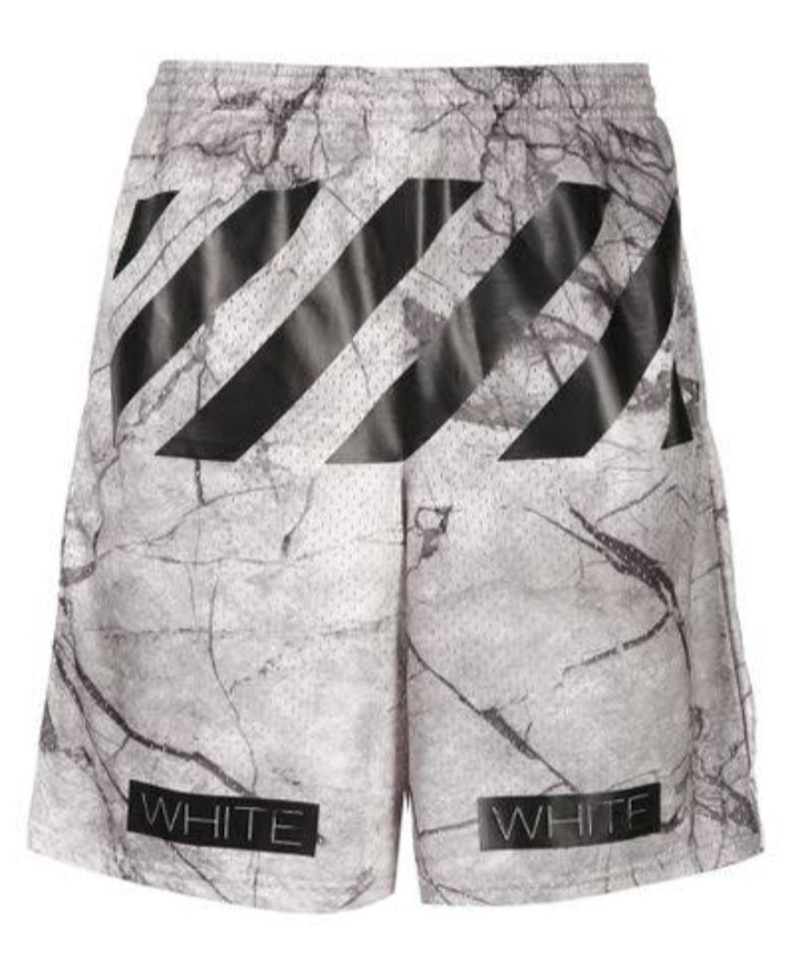 Off white marble shorts Clearance