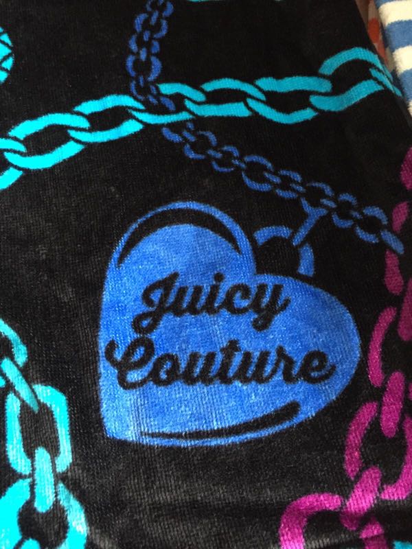 Original Juicy Couture Beach Towel, Furniture & Home Living, Bedding & Towels on Carousell