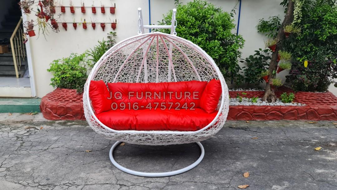 Outdoor rattan swing duyan outdoor hammock egg chair duyan, Furniture & Home Living, Furniture