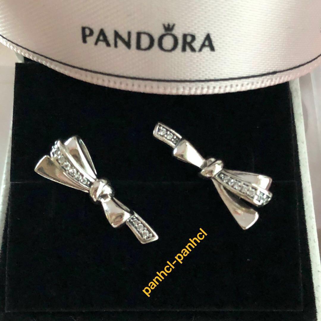Pandora brilliant bow earrings 2025