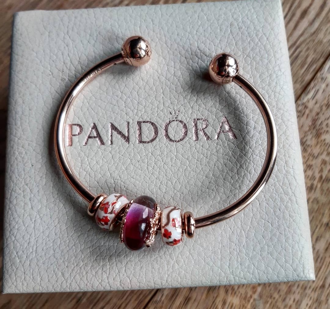 Pandora open bangle stopper sales