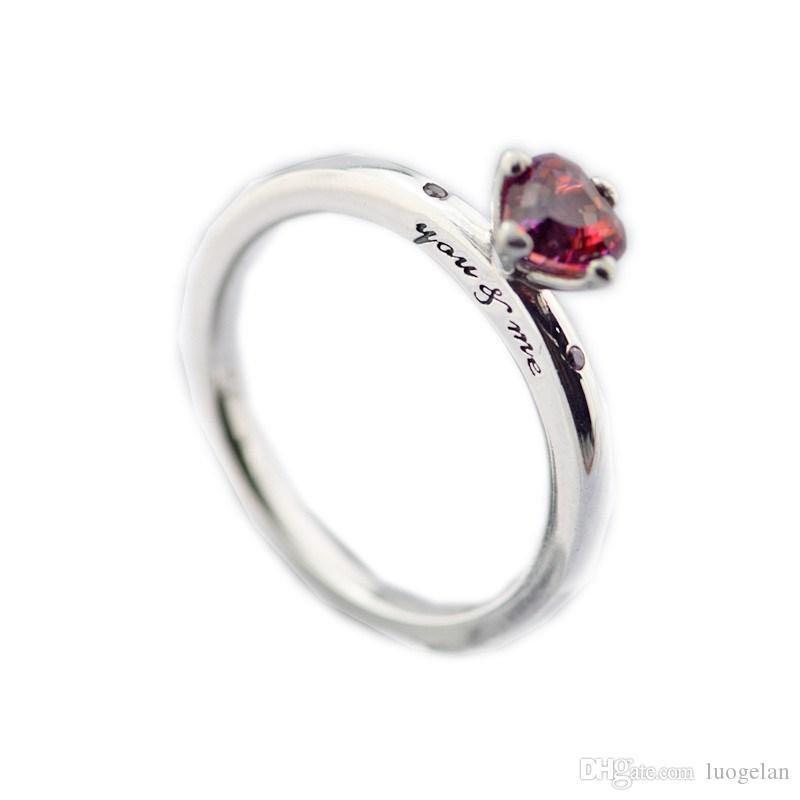 Pandora Sparkling Red Heart Ring Luxury Accessories on Carousell