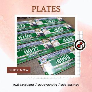 Plates conduction plate business number business plates house plates