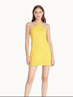 Pomelo Halter Yellow Dress