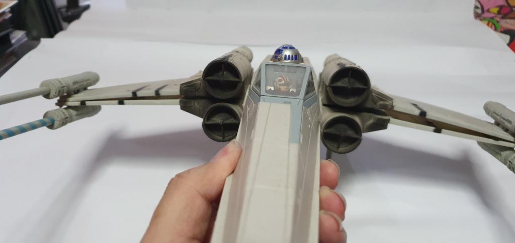 potf electronic power f/x luke skywalker's red five x-wing fighter