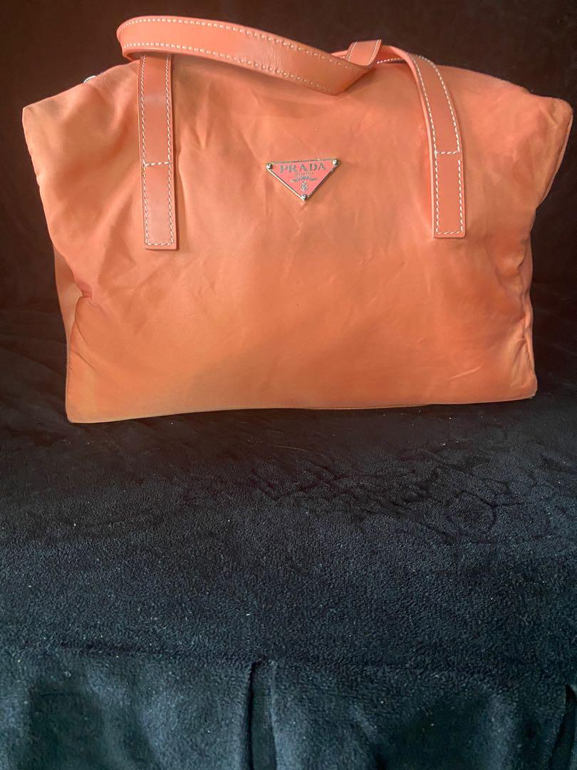 Prada peach bag Luxury Bags Wallets on Carousell
