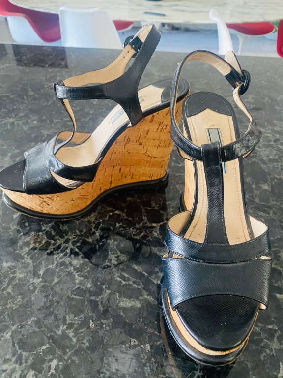 Prada Wedges, Women's Fashion, Footwear, Wedges on Carousell