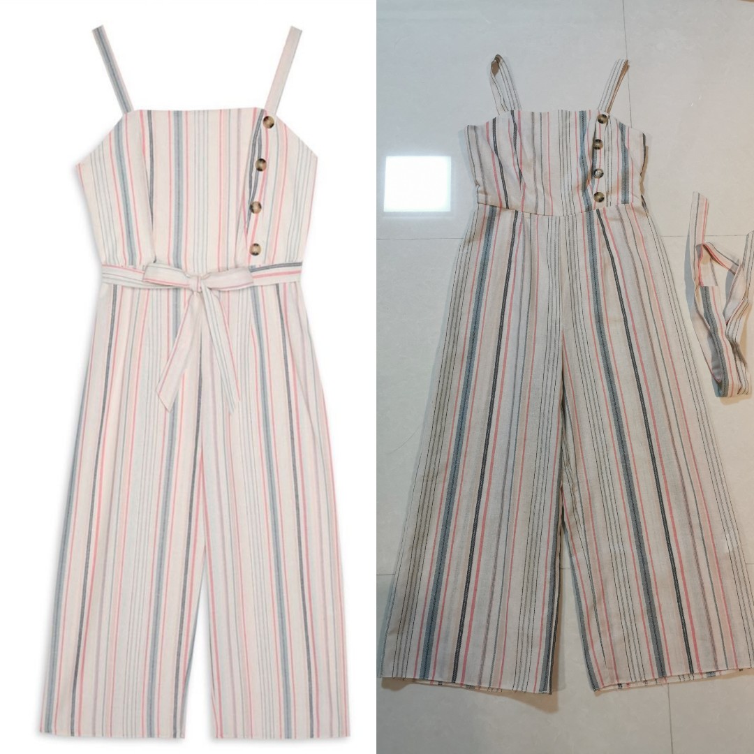Primark Multi Stripe Jumpsuit, Women's Fashion, Dresses & Sets