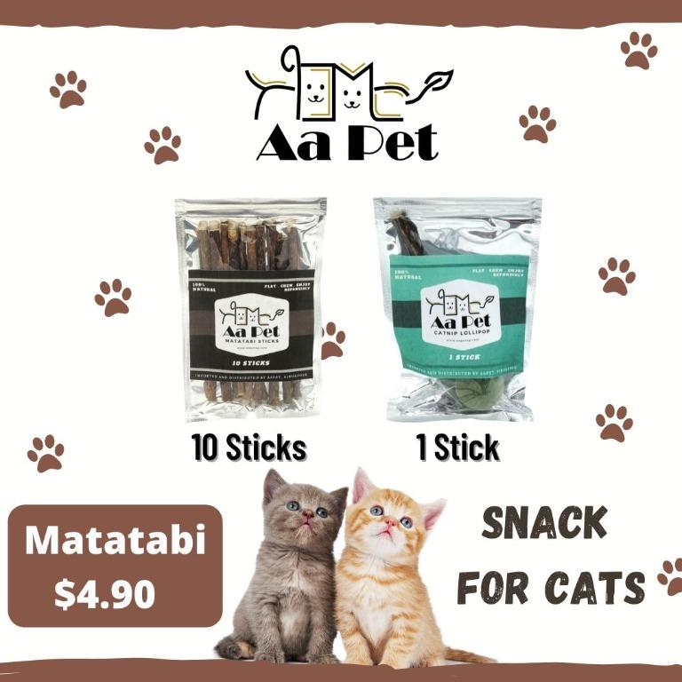 Catnip lollipop with matatabi stick on sale