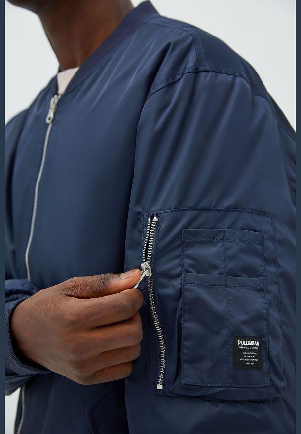 Pull and clearance bear quilted jacket