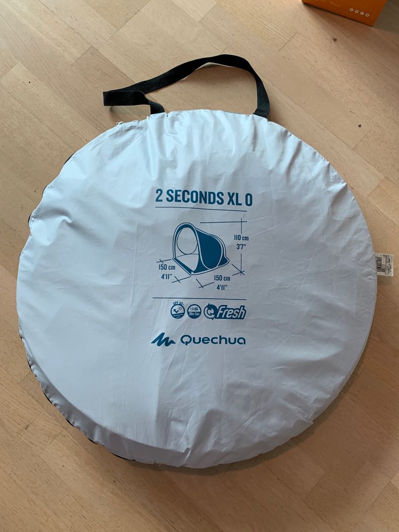 Quechua Beach tent 2 seconds XL 0, 運動產品, 行山及露營 Carousell