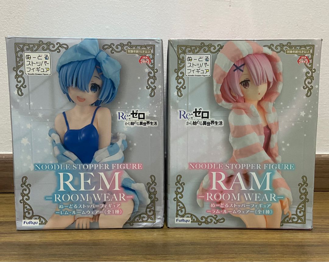 ReZero Rem Ram room wear noodle stopper anime figure/figurine (WTS