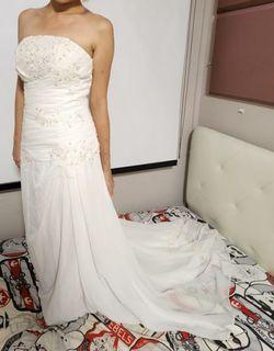 Rom dress White Wedding solemnization bride prom gown
