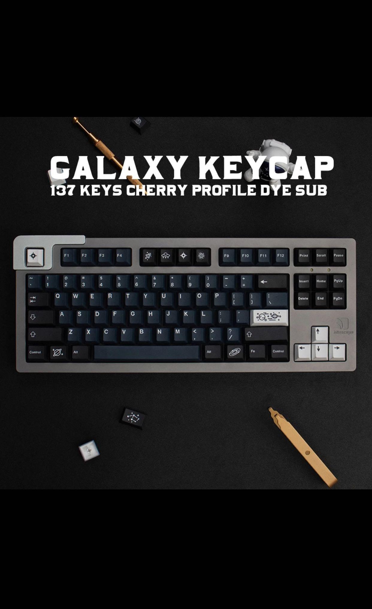 Sale Gmk Galaxy Pbt Keycaps Cherry Profile Computers Tech Parts Accessories Computer Keyboard On Carousell