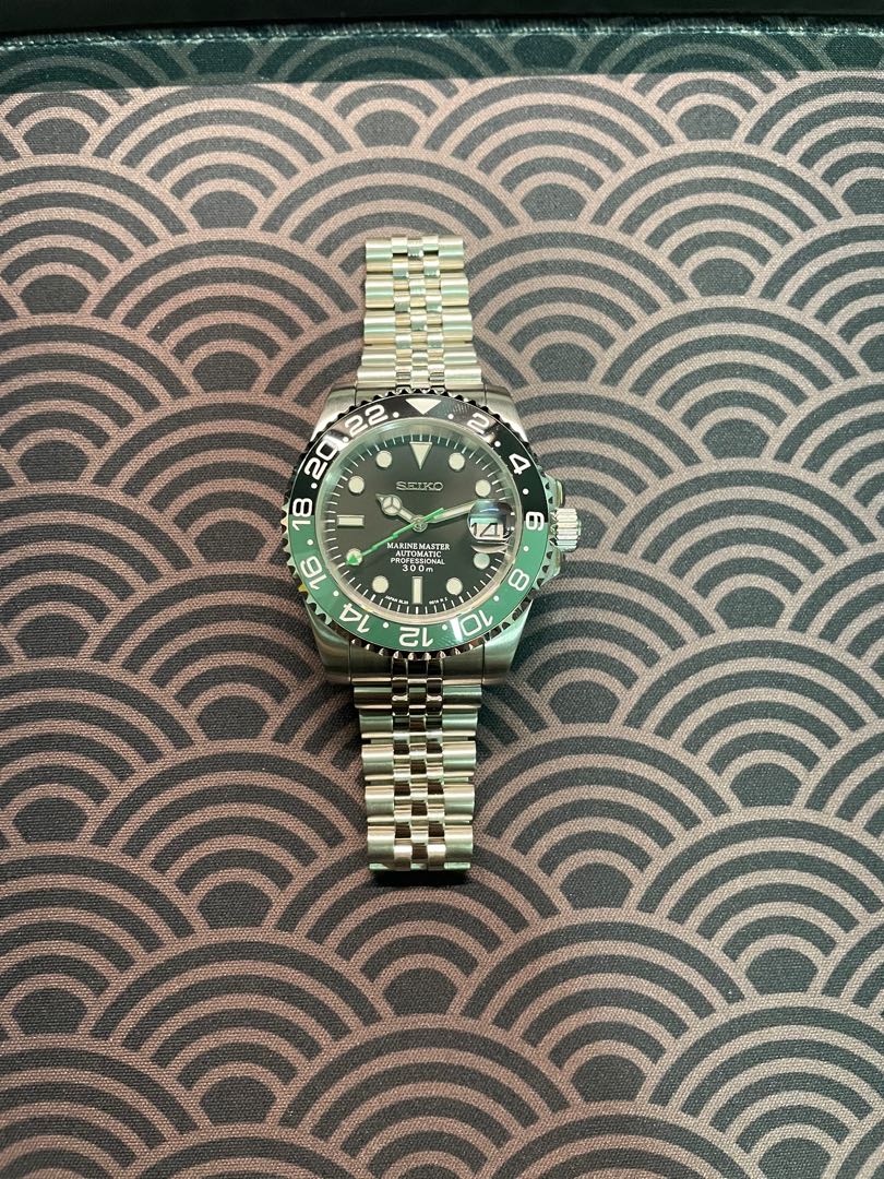 Seiko Custom Mod GMT Master II Sprite 40mm case