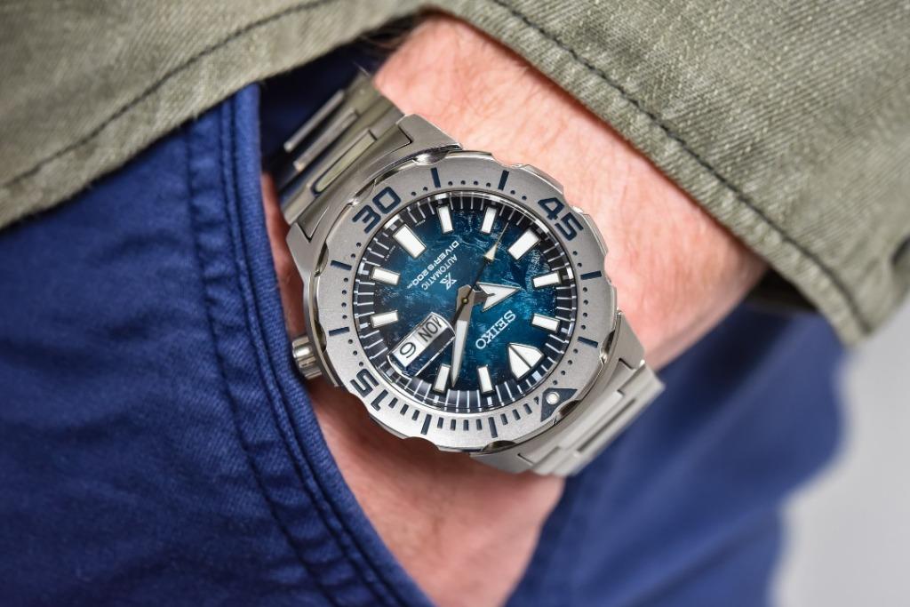 Seiko Prospex SRPH75J1 MADE IN JAPAN Antarctica Monster 'Save the Ocean'  Automatic Blue Dial Stainless Steel Men's Watch, Men's Fashion, Watches &  Accessories, Watches on Carousell