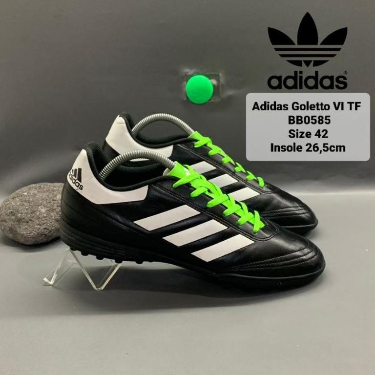 Sepatu Futsal Adidas BB0585 Goletto VI TF black Size 42 Olah Raga