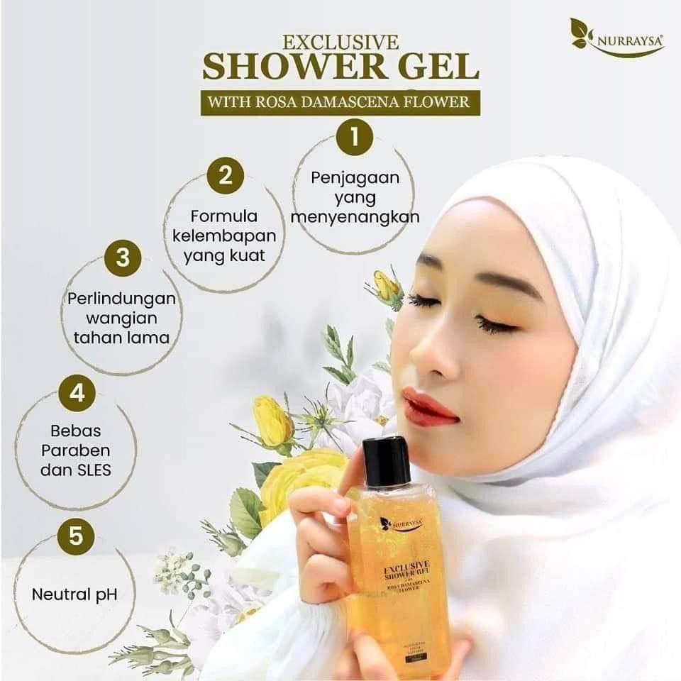Shower Gel Nurraysa, Beauty & Personal Care, Bath & Body, Body Care on