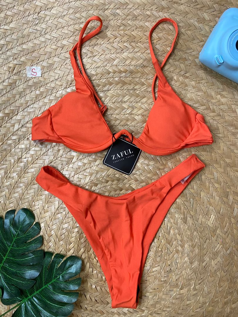 Zaful bikini orange hot sale