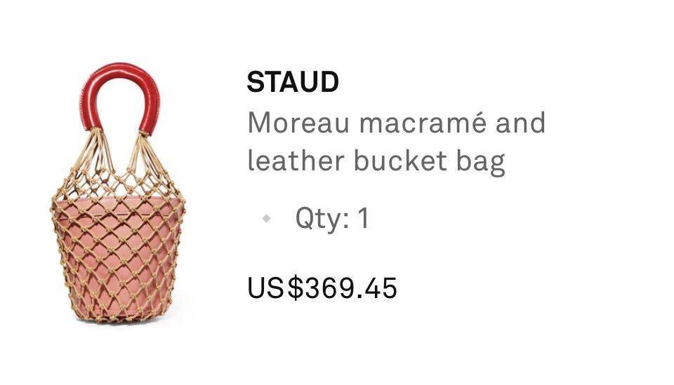 Staud pink bucket bag online