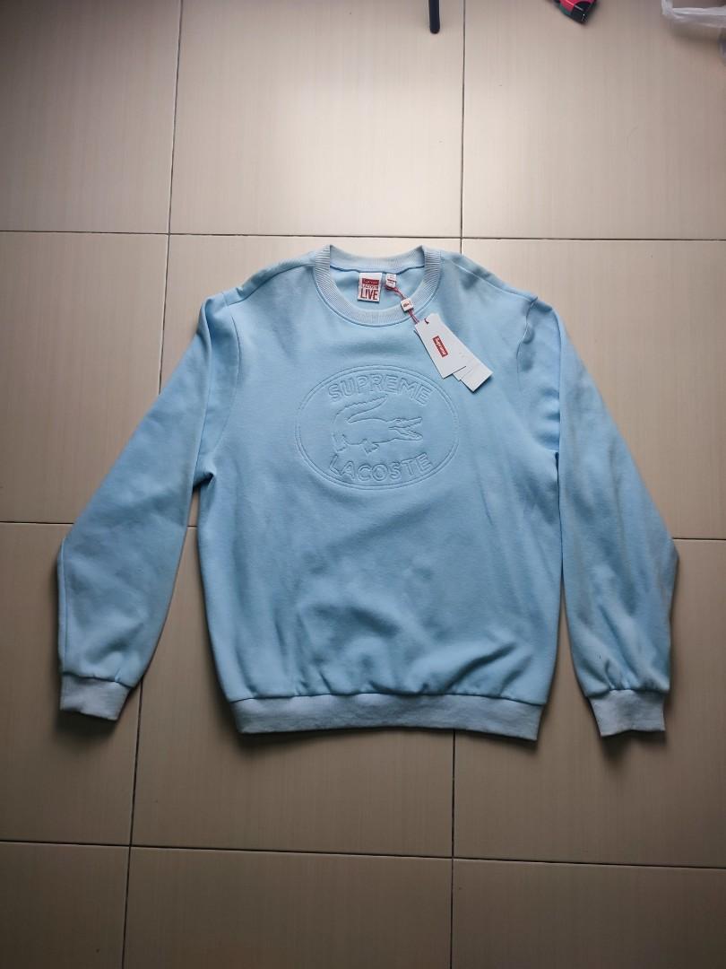Supreme lacoste pique crewneck deals