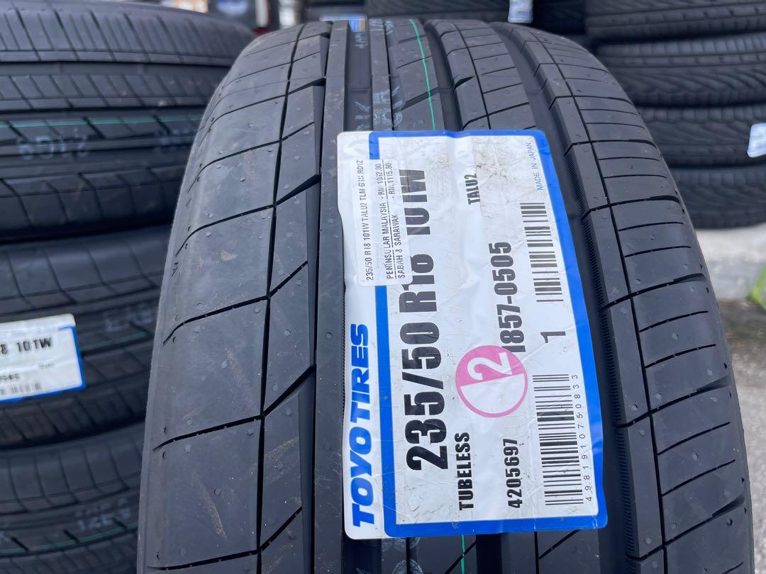 Tayar baru 235 50 18 Toyo tranpath talu 2 2022 new tyre, Auto