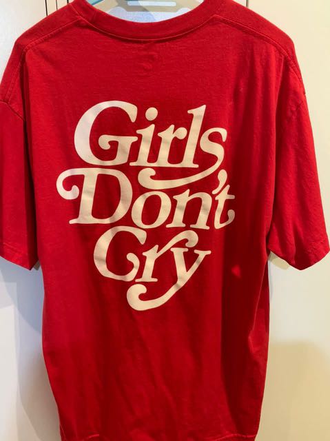 Girls Don't Cry Logo T-Shirt 'Red', Luxury, Apparel on Carousell