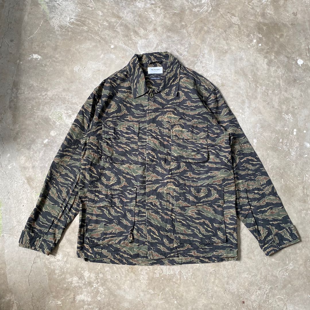 The Kooples Japan Tiger Camo Military Jacket, Men's Fashion, Coats