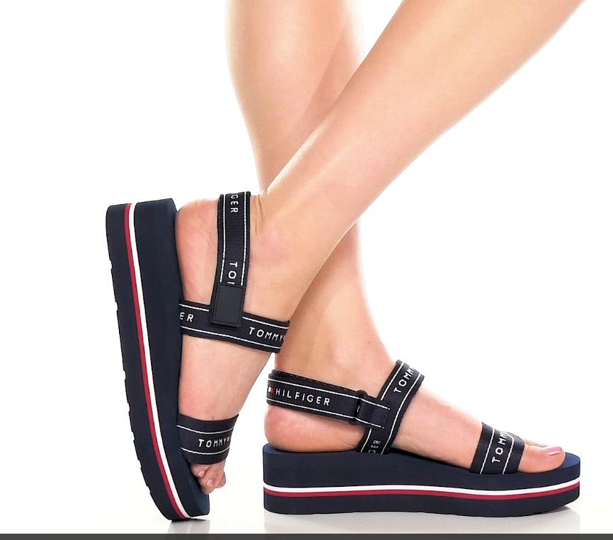 Tommy jeans technical navy outlet platform sandals