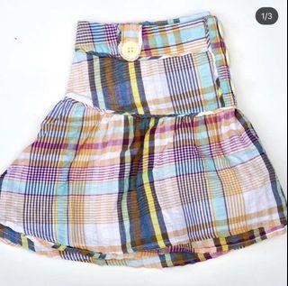 Topshop Pastel Plaid Skirt Sz 8