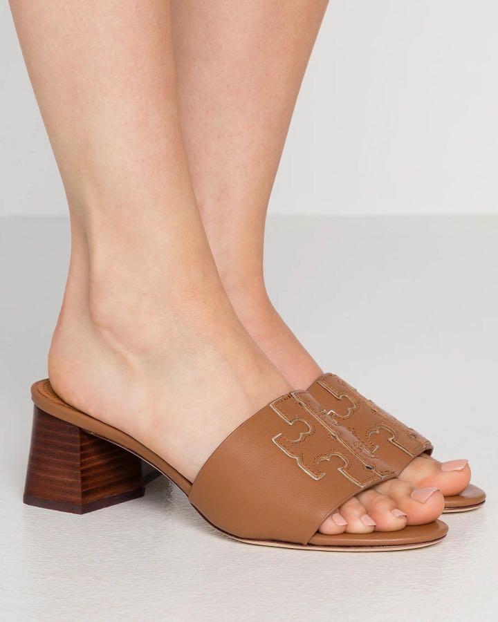 Tory burch ines mid heel slide best sale