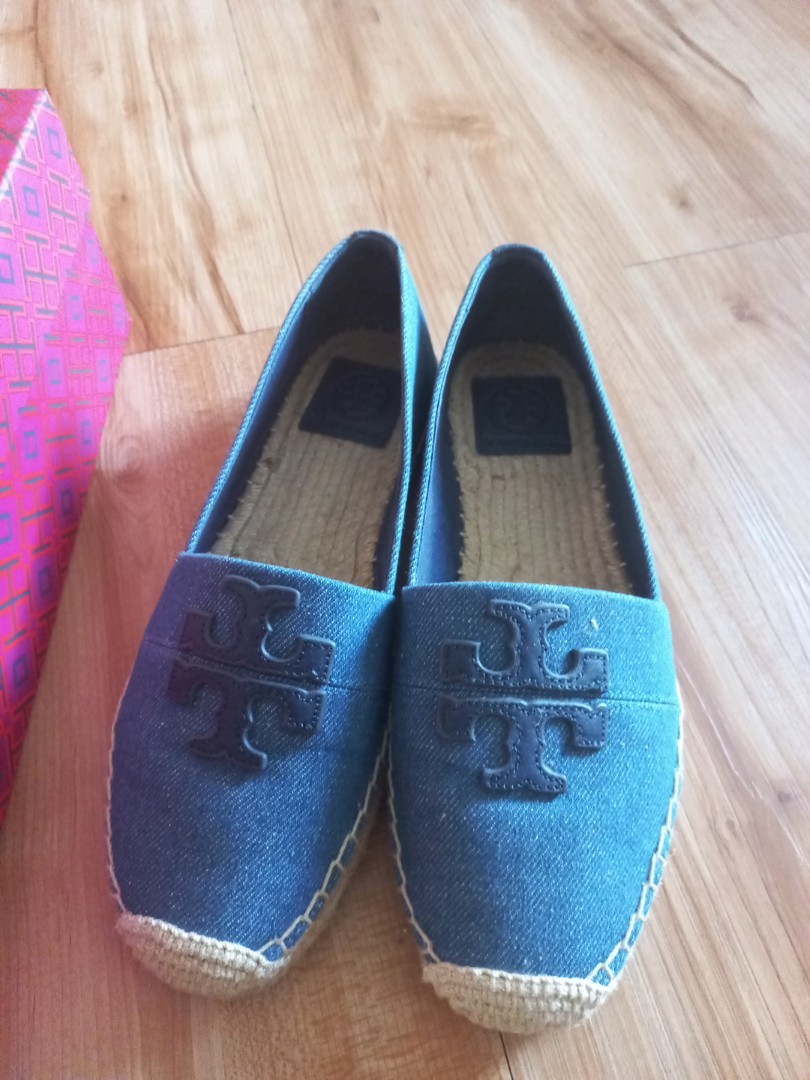tory burch canvas flats
