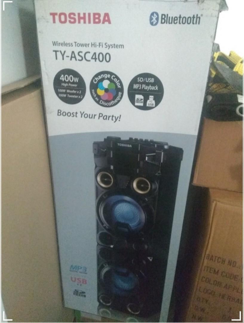 Toshiba tower speakers hotsell