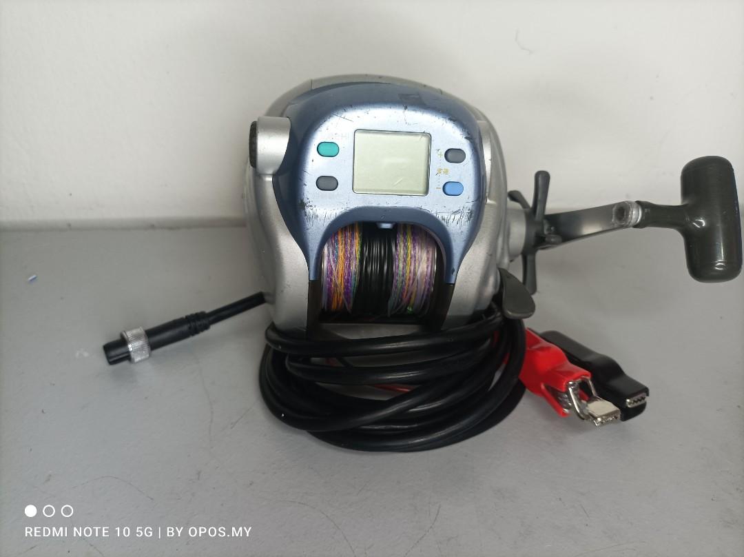 Used Electric Reel from Japan 𝗗𝗮𝗶𝘄𝗮 𝗦𝘂𝗽𝗲𝗿 𝗧𝗮𝗻𝗮𝗰𝗼𝗺-s  𝟲𝟬𝟬𝗪𝗣, Sports Equipment, Fishing on Carousell