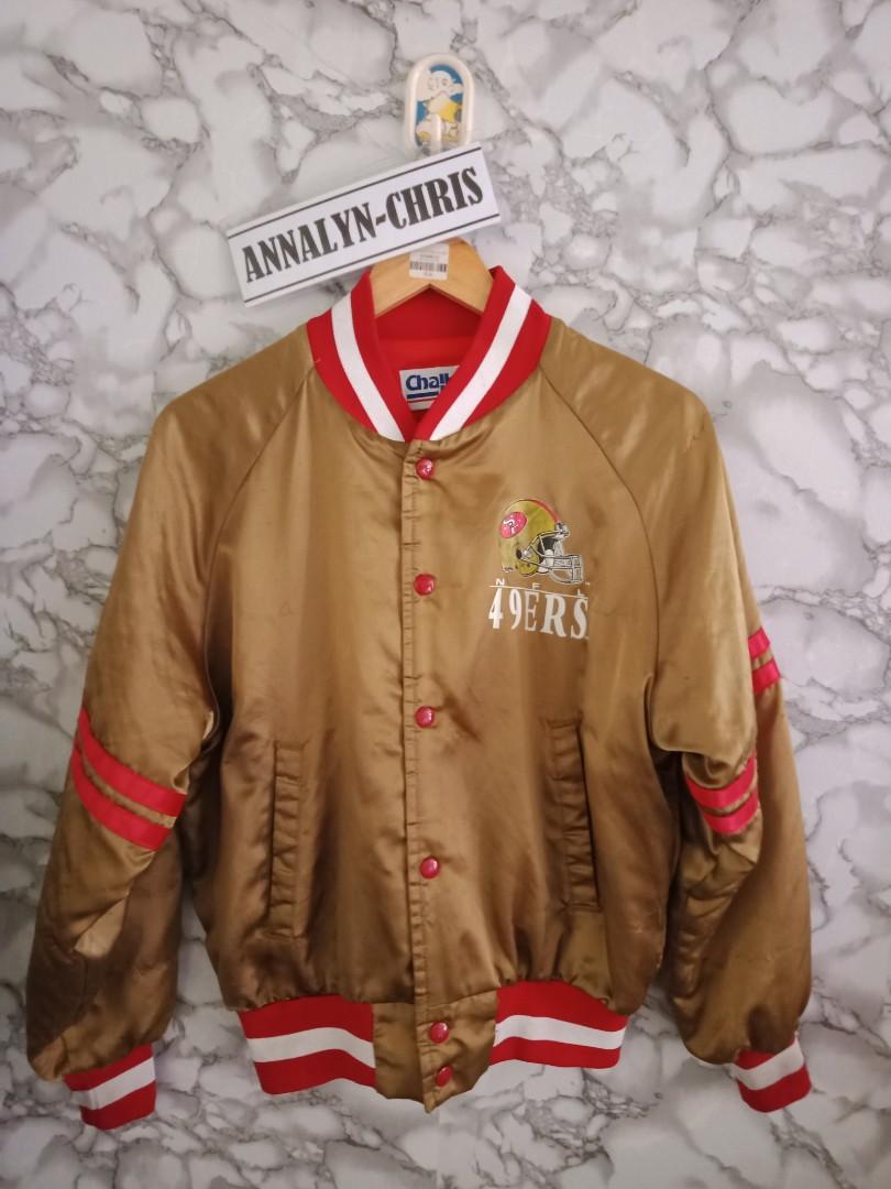 Vintage 49ers Chalkline Varsity Jacket Youth Size Dimes 24Lx22W