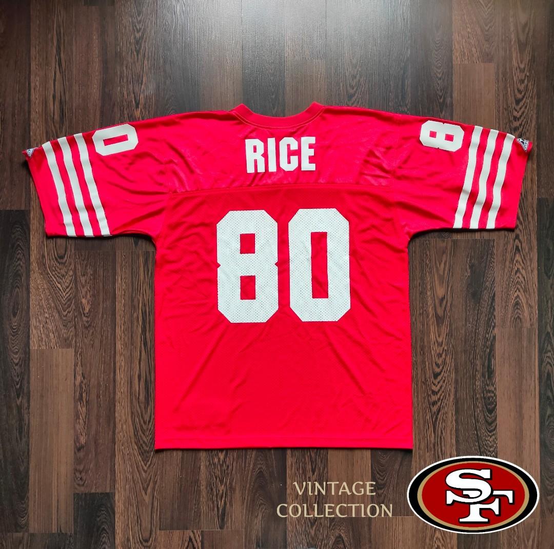 VINTAGE NFL SAN FRANCISCO 49ERS #80 JERRY RICE  By Apex One, Men's  Fashion, Activewear on Carousell