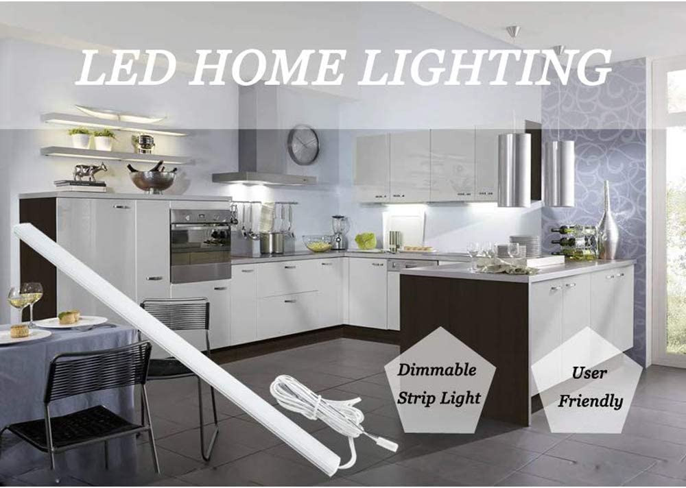 DIMMER Kitchen Cabinet Counter LED Lighting Strip SMD 5050 300 LEDs COOL WHITE 