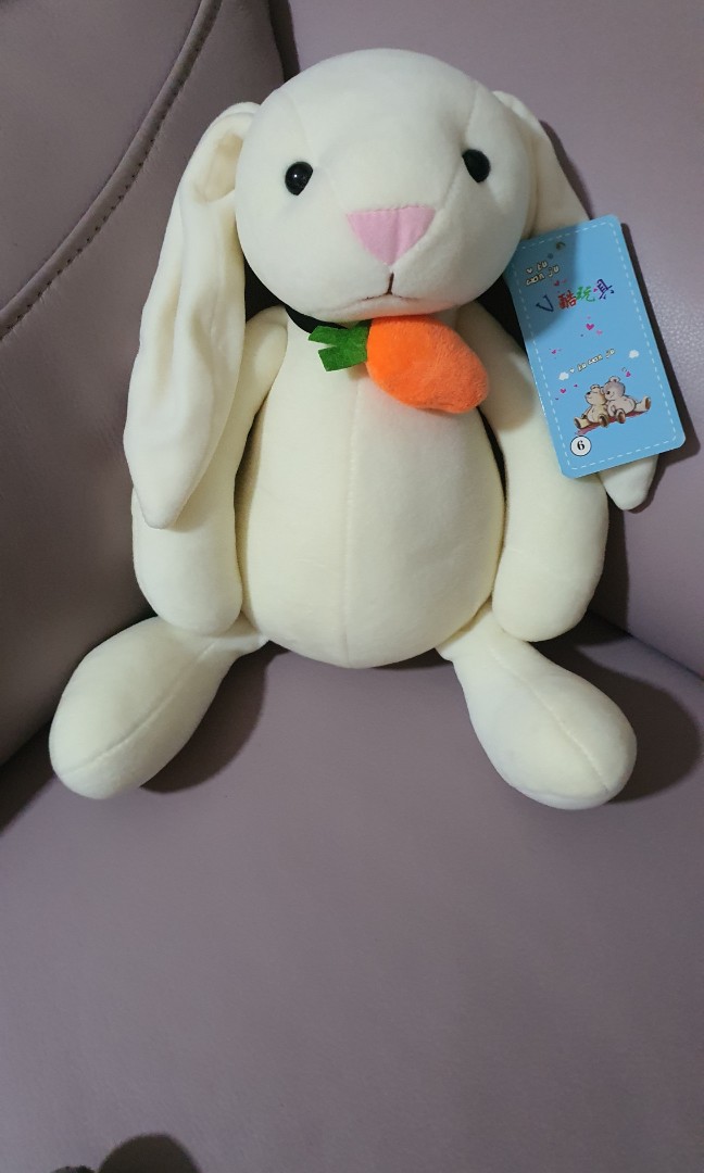 white teddy bunny